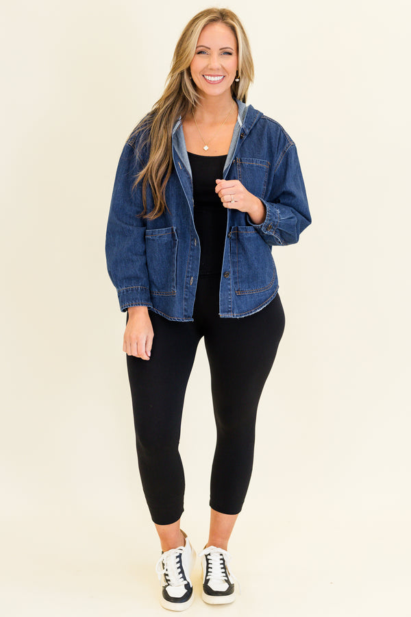 Shades Of You Jacket, Dark Wash