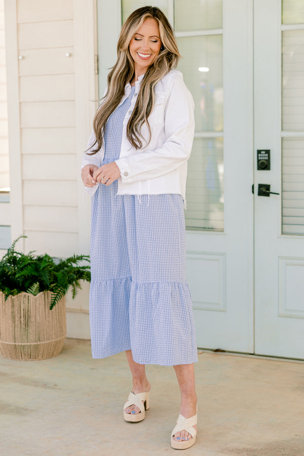 Chic Soul plus size clothing, white denim button up long sleeve jacket with collar detail with silver hardware