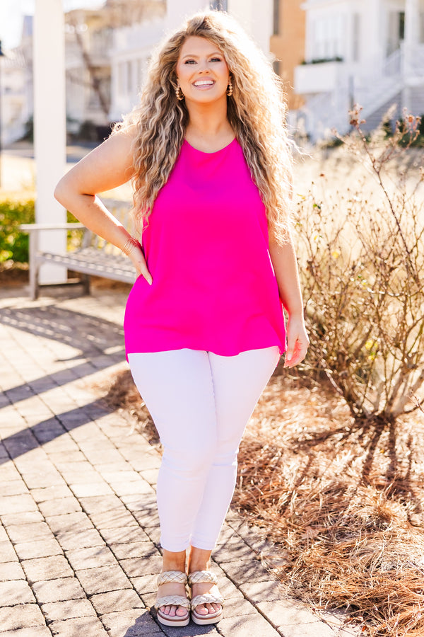 Summertime Love Tank, Ultra Pink