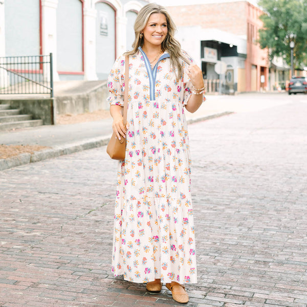 Sweet Recollection Dress, Blue Floral