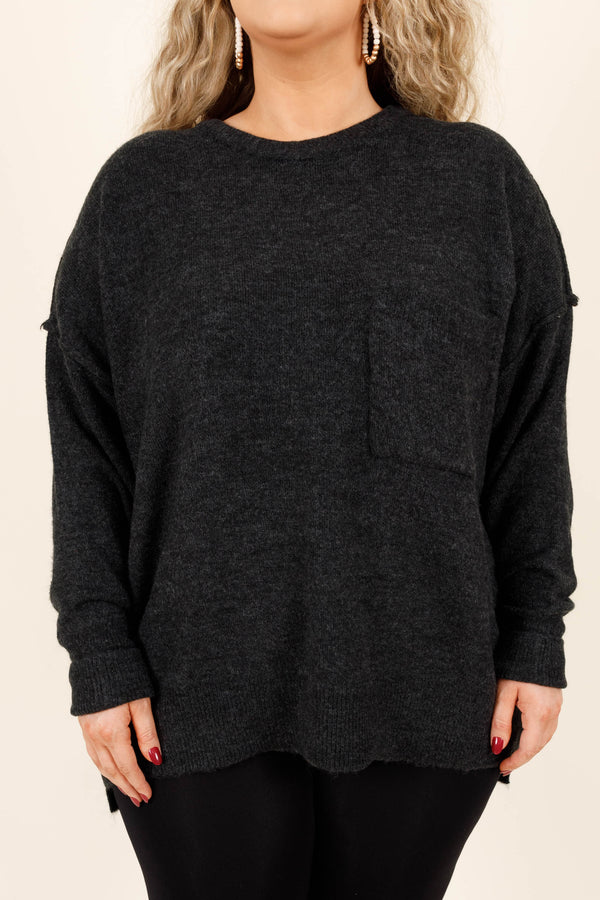 The Night Before Sweater, Charcoal
