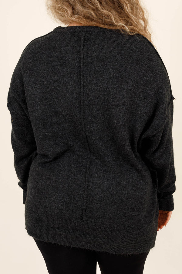 The Night Before Sweater, Charcoal
