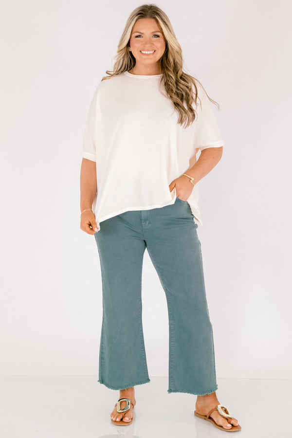 Walk This Way Jeans, Teal