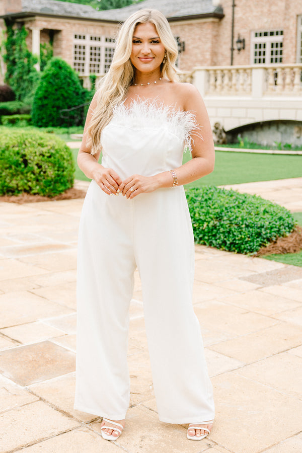 What A Charmer Jumpsuit, White