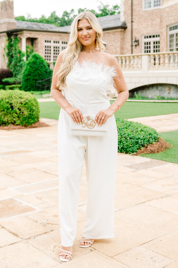 What A Charmer Jumpsuit, White