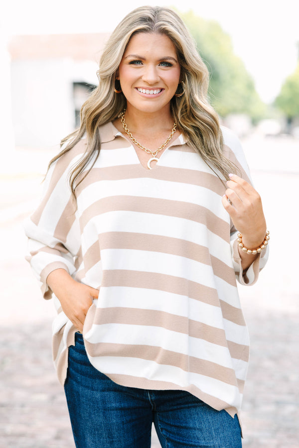 Wherever You Go Sweater, Brown