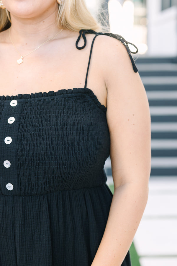 Chic Soul plus size clothing, black sleeveless pants square neck jumpsuit