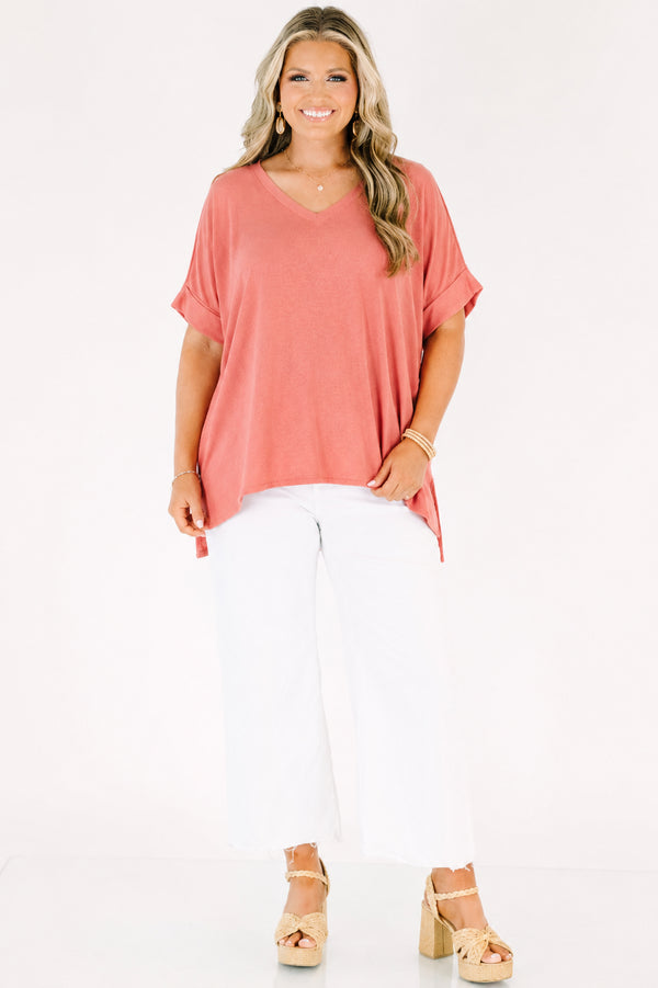 Comfy Travels Top, Ash Rose