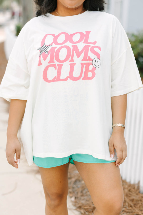 Chic Soul plus size clothing, white oversized tee with 