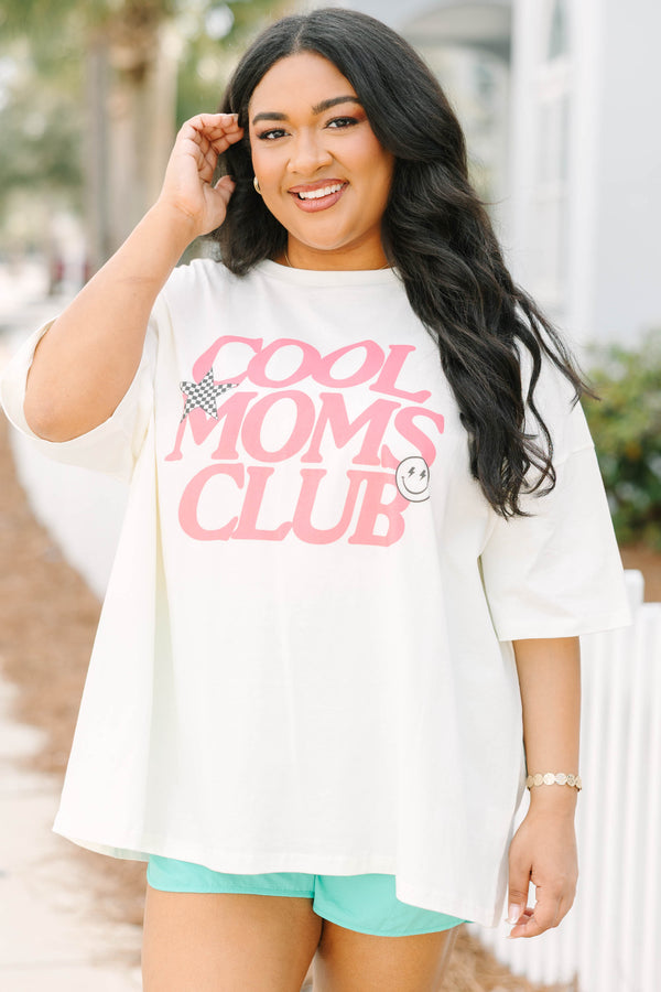 Chic Soul plus size clothing, white oversized tee with 