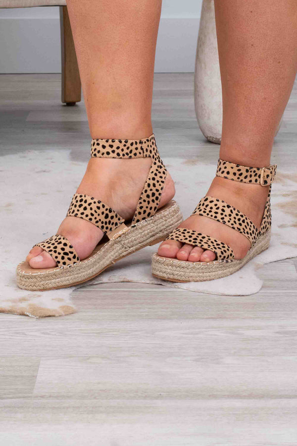 shoes, sandals, cheetah, leopard, brown, espadrilles