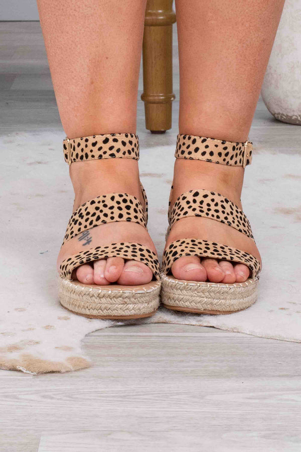 shoes, sandals, cheetah, leopard, brown, espadrilles