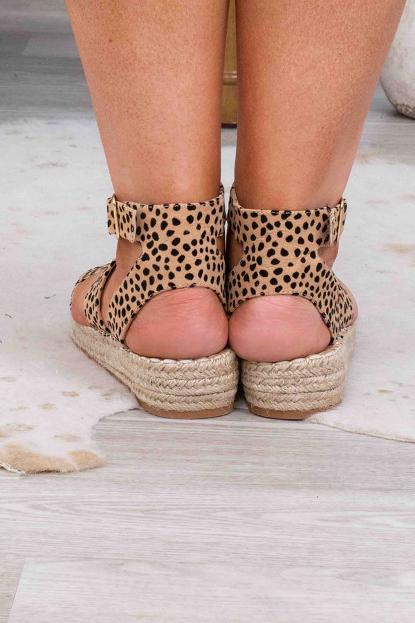 shoes, sandals, cheetah, leopard, brown, espadrilles
