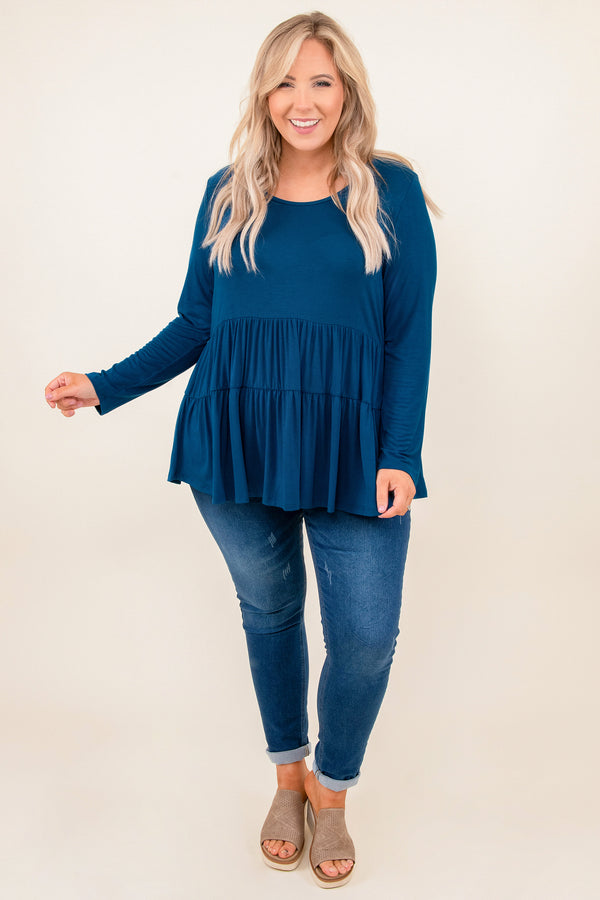 Closer To Me Top, Teal