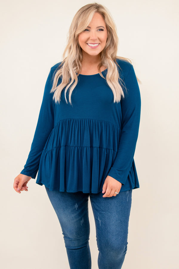 Closer To Me Top, Teal