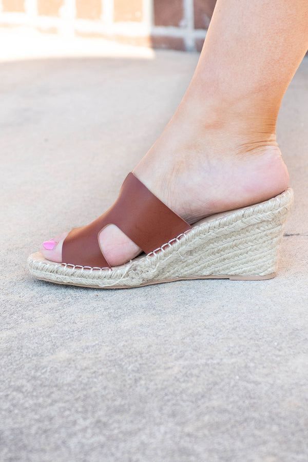 shoes, espadrilles, brown, solid, wedges