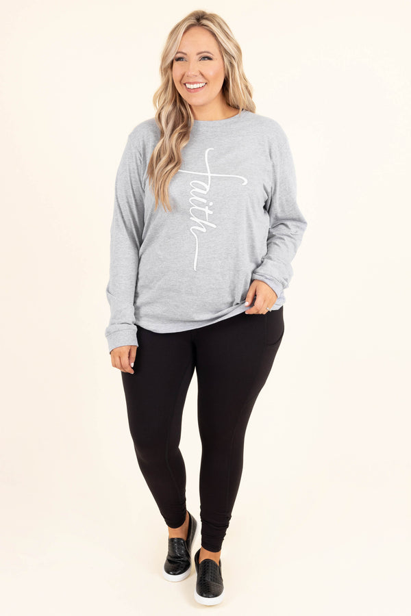 Chic Soul plus size clothing, high waisted black leggings with side pockets