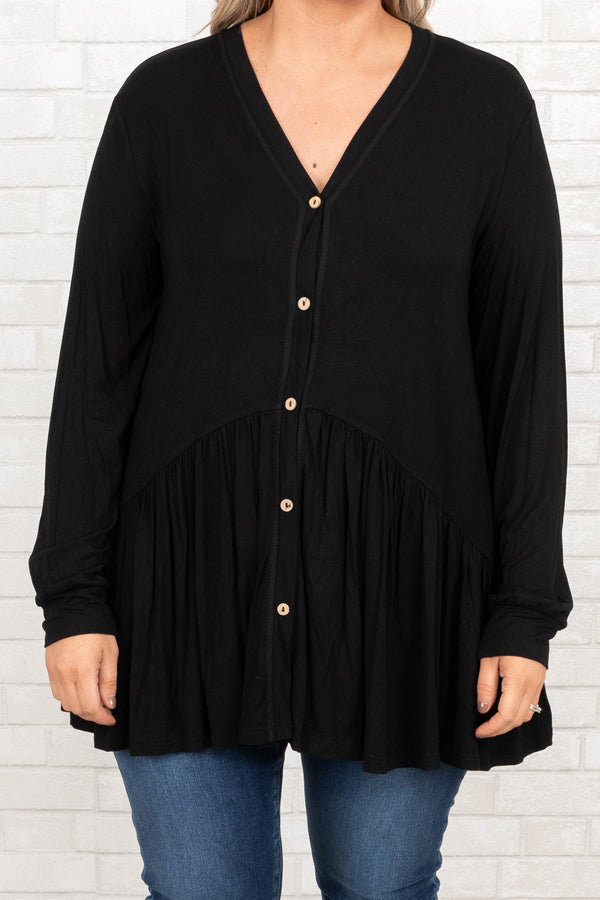 Lively Experiences Tunic, Black