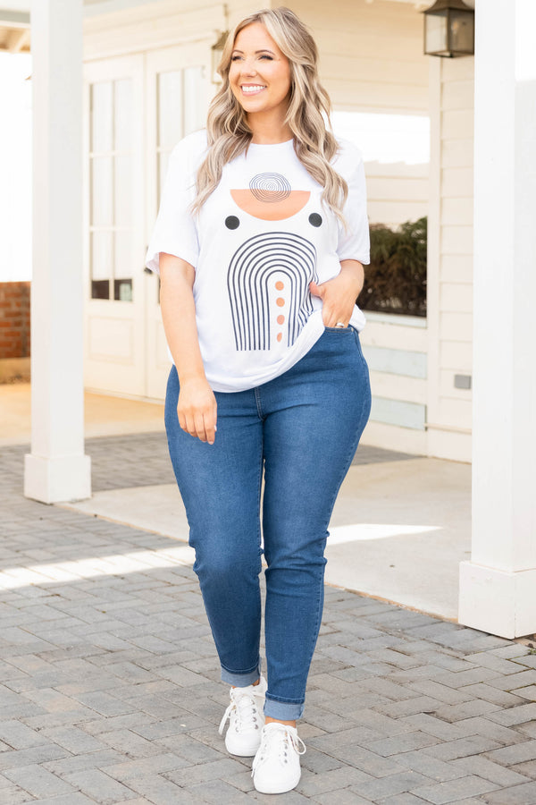 Chic Soul plus size clothing, medium wash skinny jeans