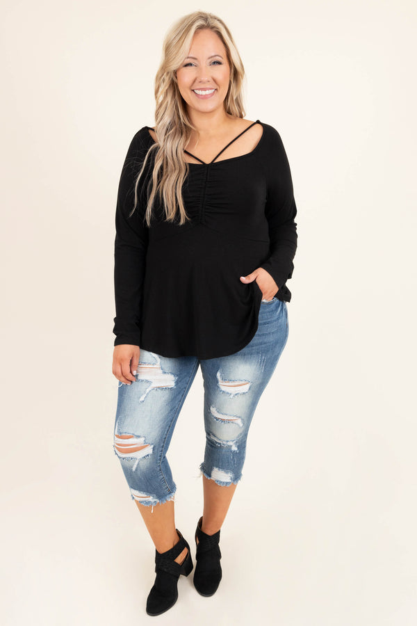 Chic Soul plus size clothing, medium wash distressed capri jeans