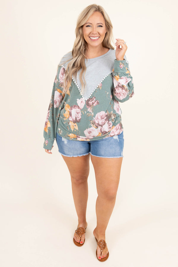 Chic Soul plus size clothing, medium wash distressed jean shorts