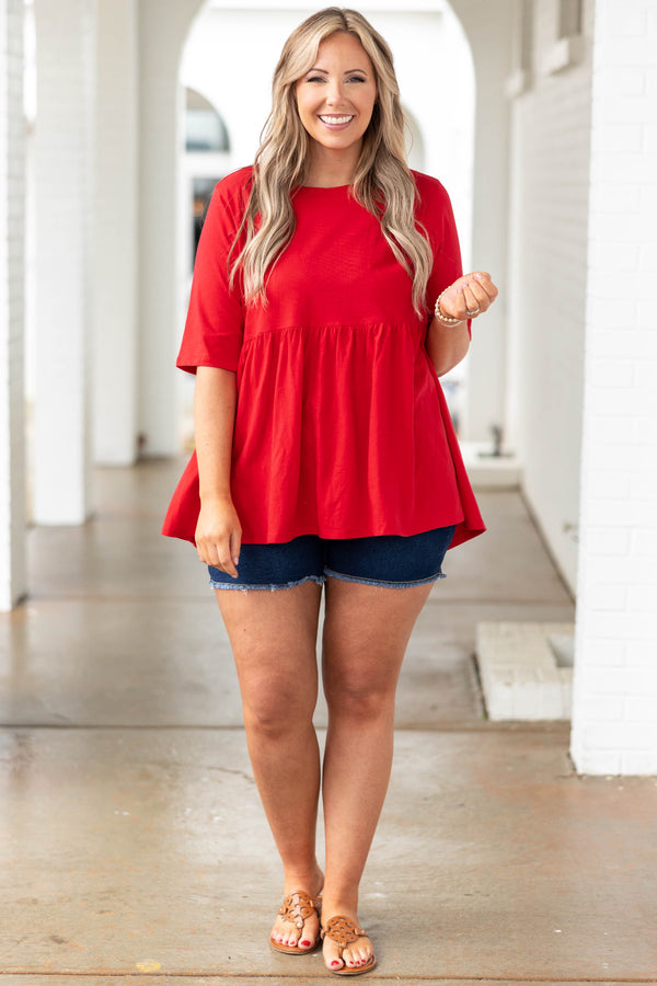 Chic Soul plus size clothing, dark wash denim shorts with frayed hemlines